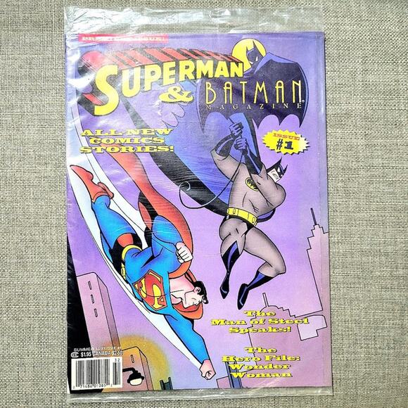 Superman & Batman Magazine #1 Summer 1993 Sealed - Picture 1 of 2